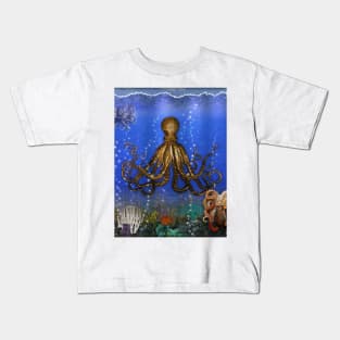 Octopus' Lair - colorful Kids T-Shirt